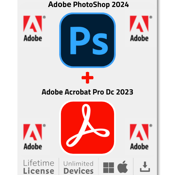 Adobe Acrobat Pro Dc 2023 + Photoshop 2024 For Windows